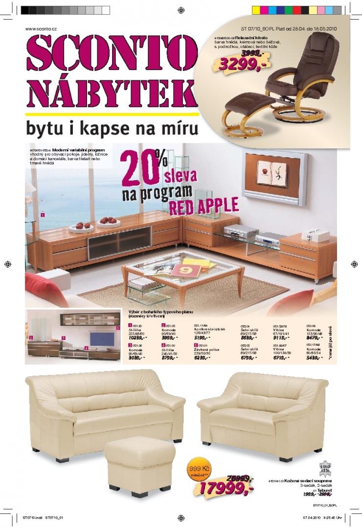 leták Sconto nábytek akční leták strana 1 leták Sconto nábytek akční leták strana 1