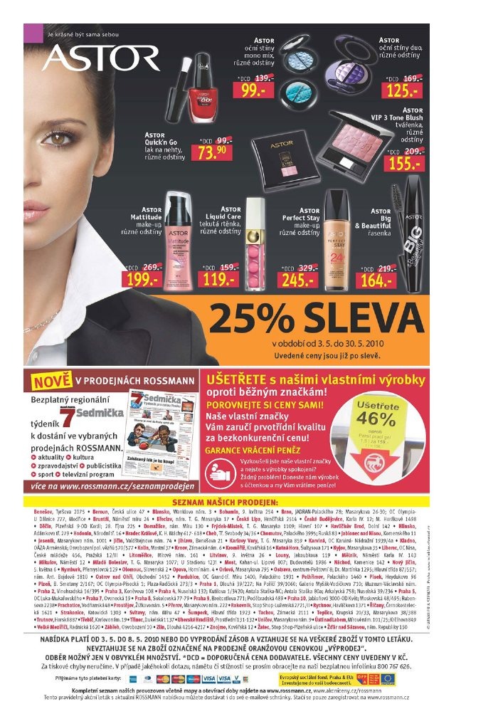 leták Rossmann strana 1 leták Rossmann strana 1