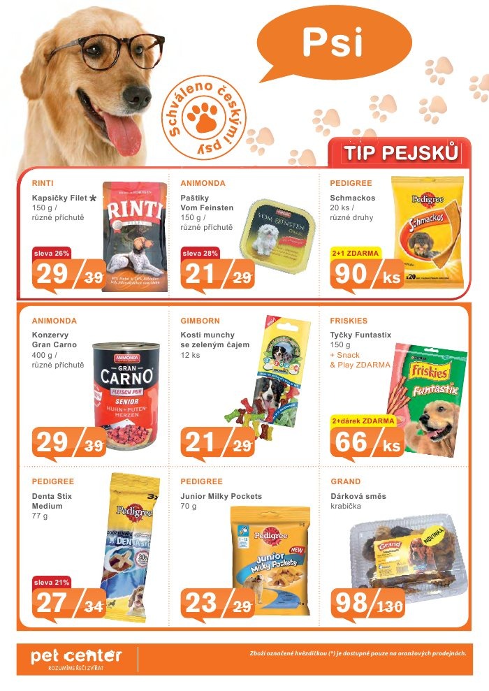 leták Pet Center strana 1 leták Pet Center strana 1