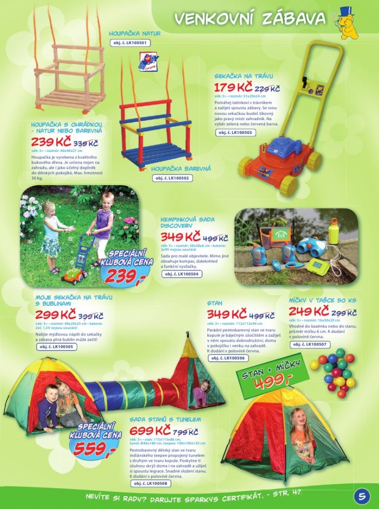 leták Sparkys strana 1 leták Sparkys strana 1