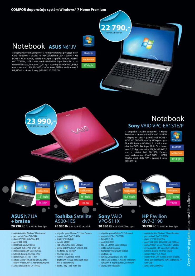 leták Comfor strana 1 leták Comfor strana 1