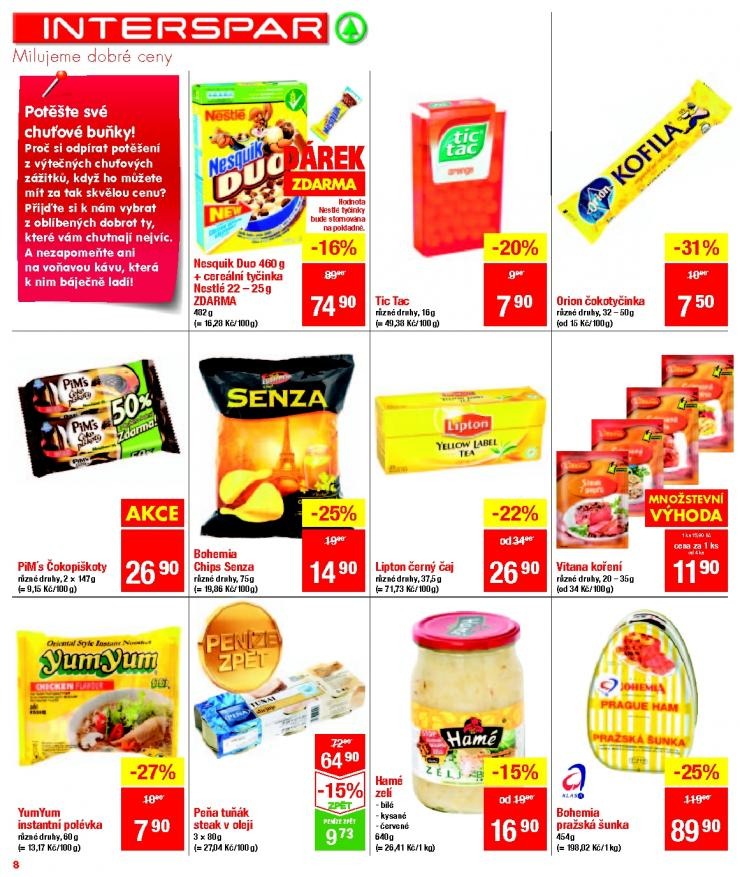 leták Nadpis: Interspar akční leták strana 1 leták Nadpis: Interspar akční leták strana 1