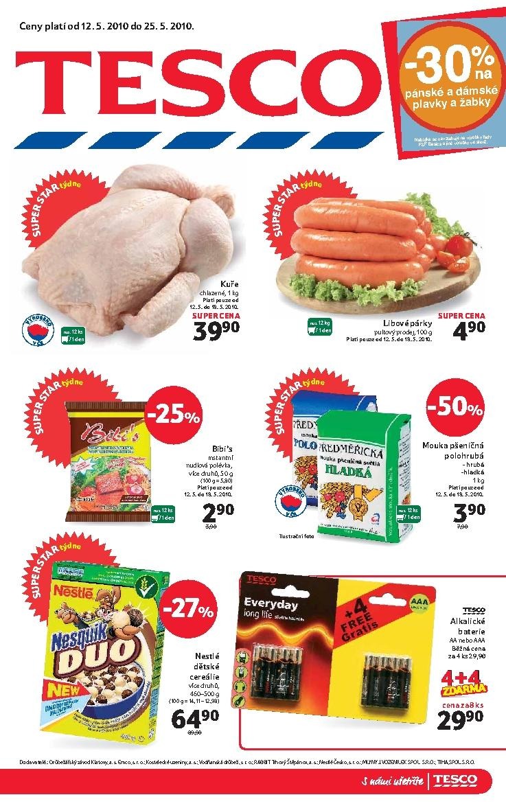 letk Tesco letky mal hypermarket strana 1