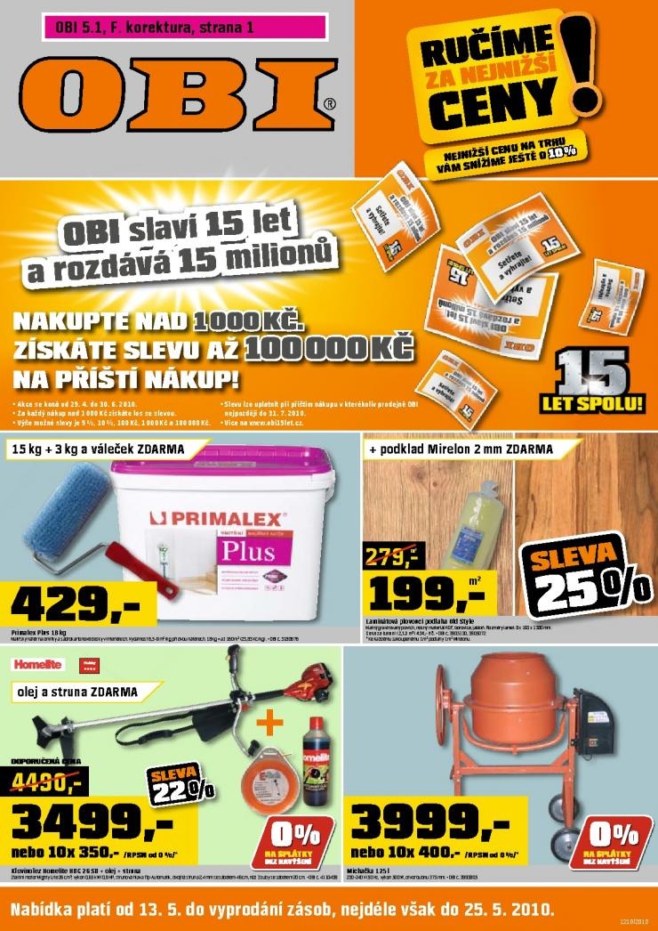 leták OBI leták strana 1 leták OBI leták strana 1