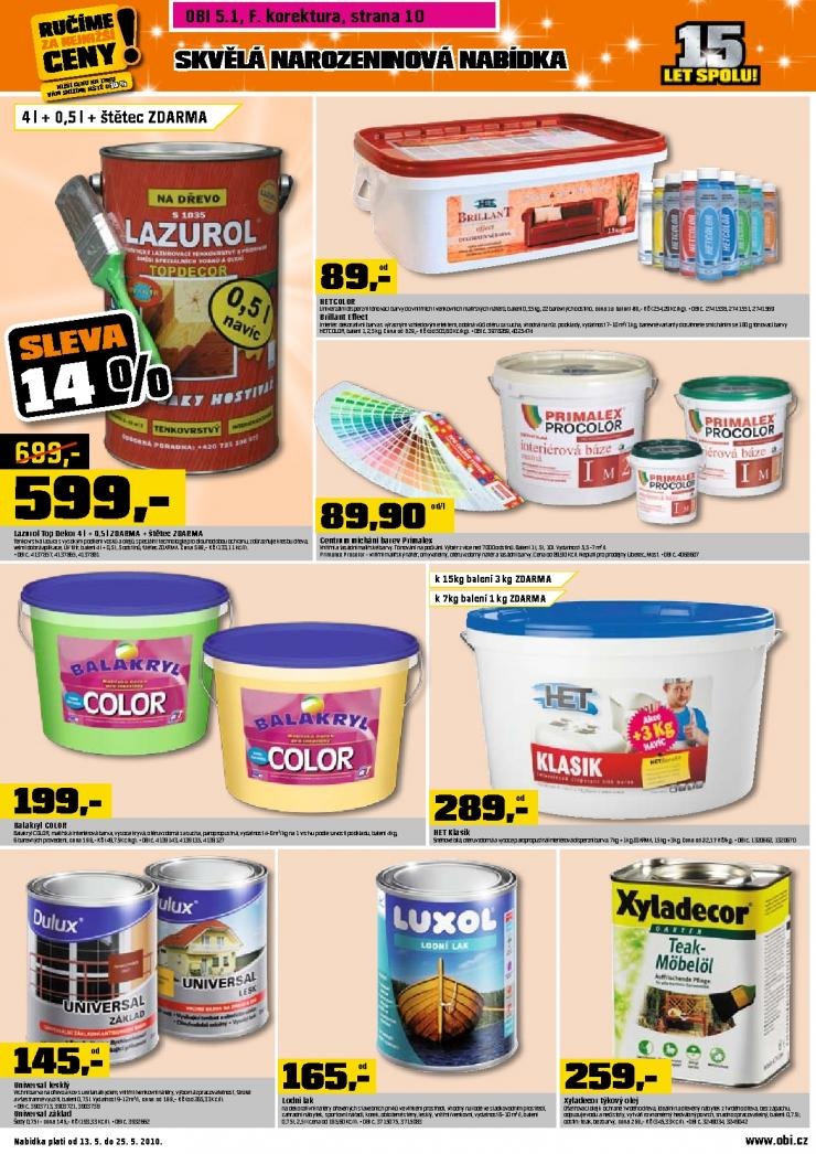 leták OBI leták strana 1 leták OBI leták strana 1