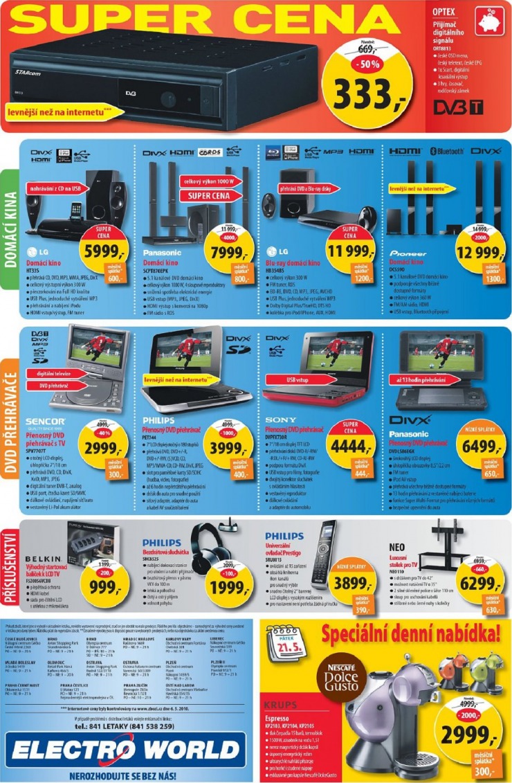 leták Electro world strana 1 leták Electro world strana 1