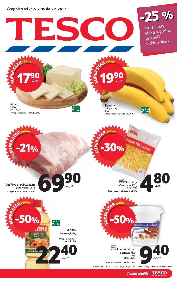 letk Tesco aktuln letky velk hypermarket a OD strana 1