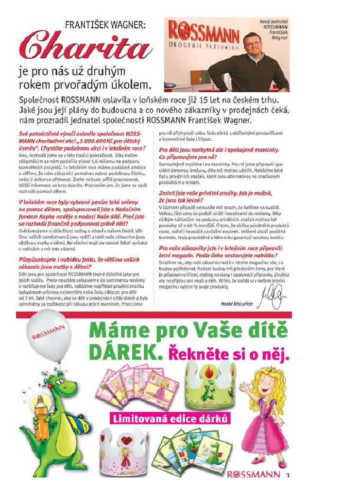 leták Rossmann strana 1 leták Rossmann strana 1
