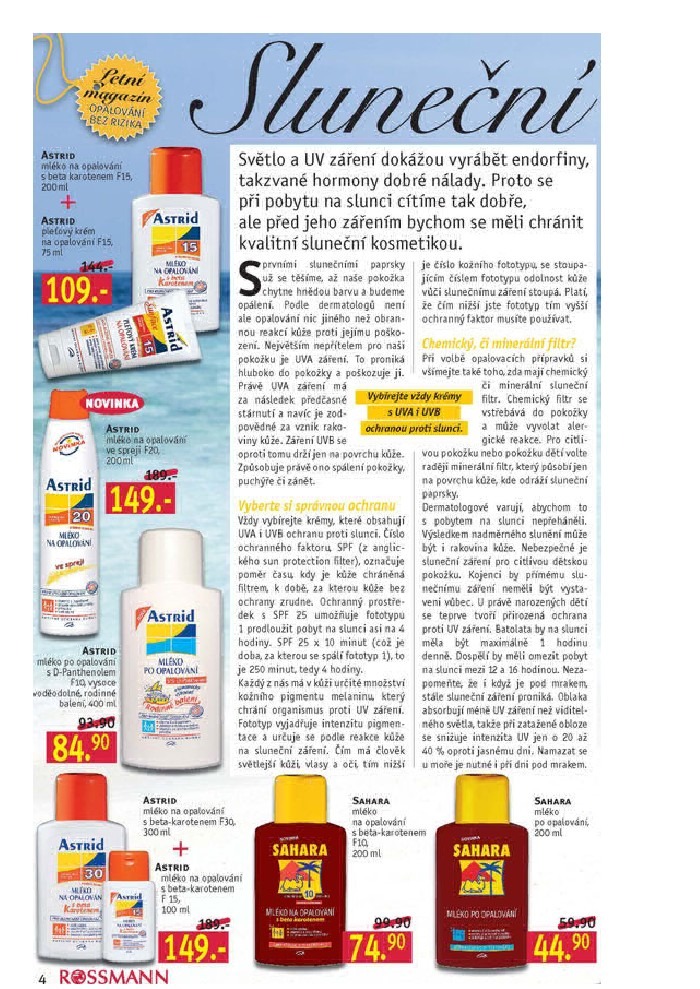 leták Rossmann strana 1 leták Rossmann strana 1