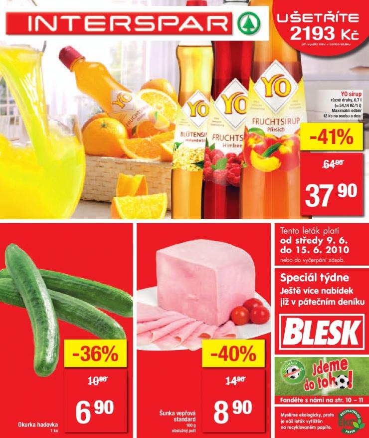 leták Interspar letáky strana 1 leták Interspar letáky strana 1