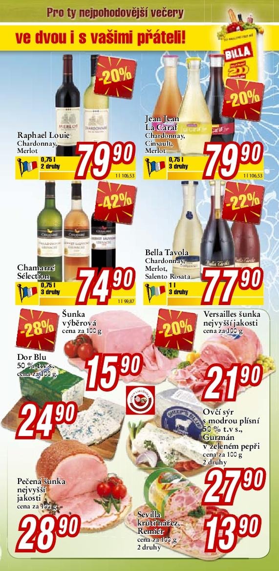 leták Billa Supermarket leták nápoje strana 1 leták Billa Supermarket leták nápoje strana 1