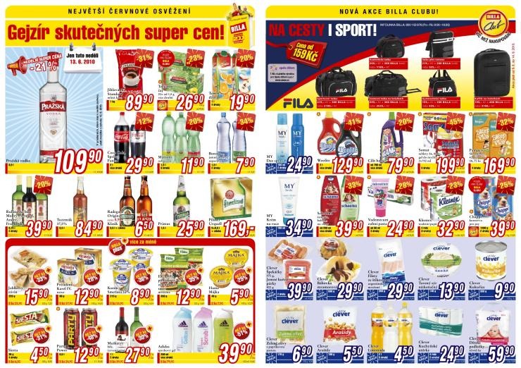 leták Billa Supermarket leták strana 1 leták Billa Supermarket leták strana 1