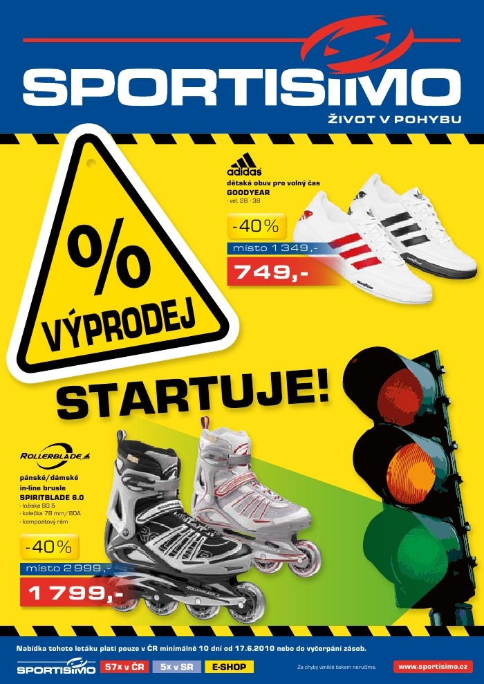 leták Sportisimo strana 1 leták Sportisimo strana 1