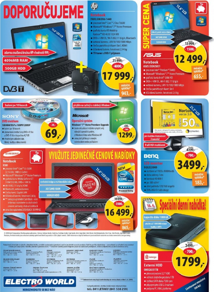 leták Electro world strana 1 leták Electro world strana 1