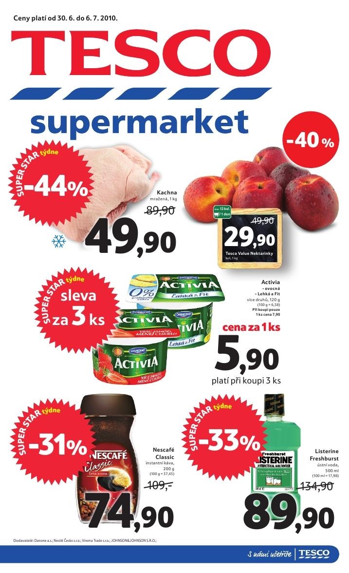 leták Tesco supermarket akční leták strana 1 leták Tesco supermarket akční leták strana 1