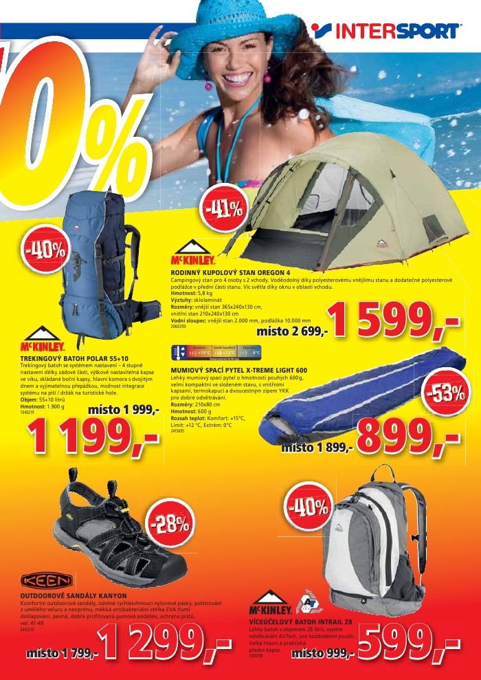 leták INTERSPORT strana 1 leták INTERSPORT strana 1