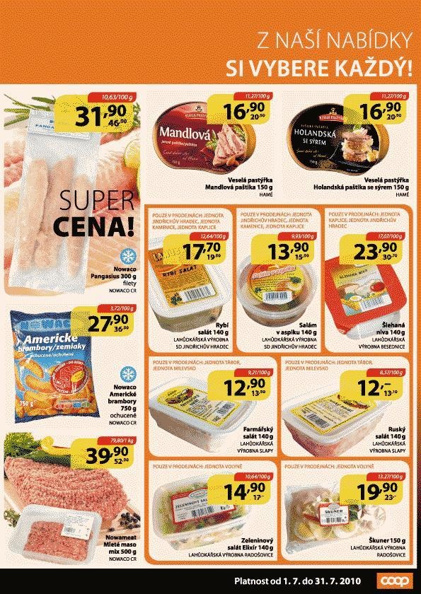 leták COOP jihočeský region leták strana 1 leták COOP jihočeský region leták strana 1