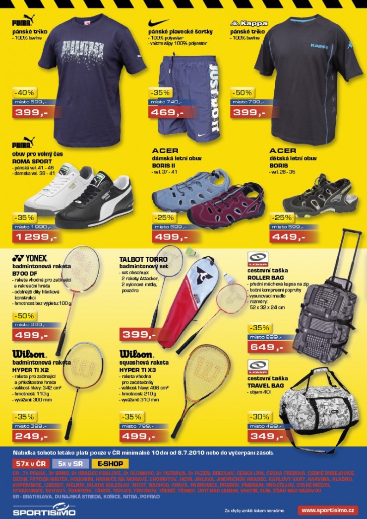 leták Sportisimo strana 1 leták Sportisimo strana 1