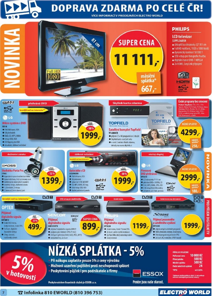 leták Electro world strana 1 leták Electro world strana 1