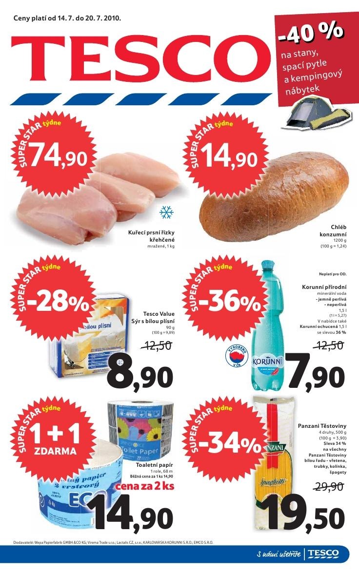 letk Tesco Hypermarket akce strana 1