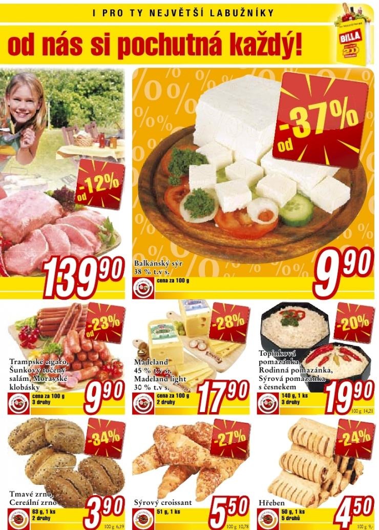 leták Billa Supermarket akční nabídka strana 1 leták Billa Supermarket akční nabídka strana 1