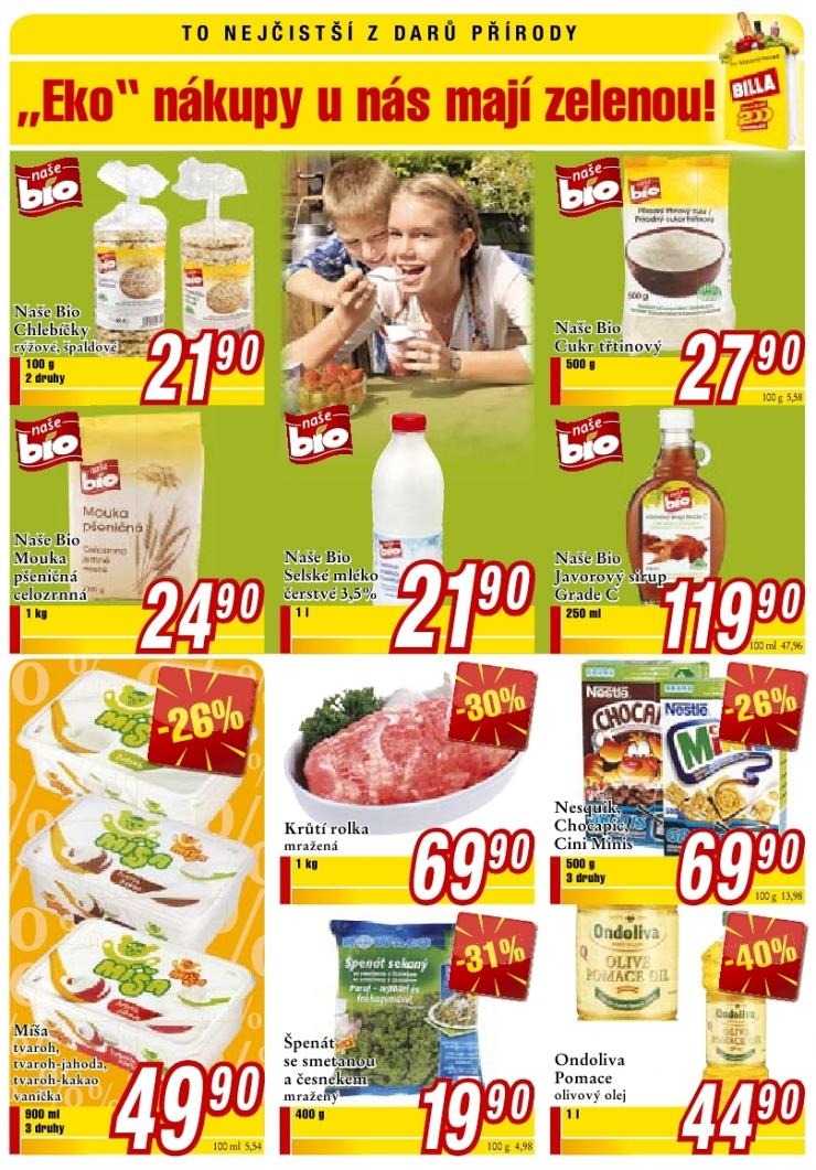 let�k Billa Supermarket ak�n� nab�dka strana 1