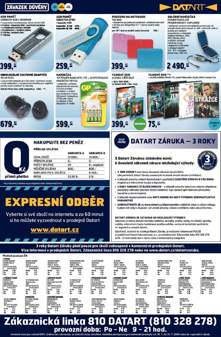 leták Datart strana 1 leták Datart strana 1