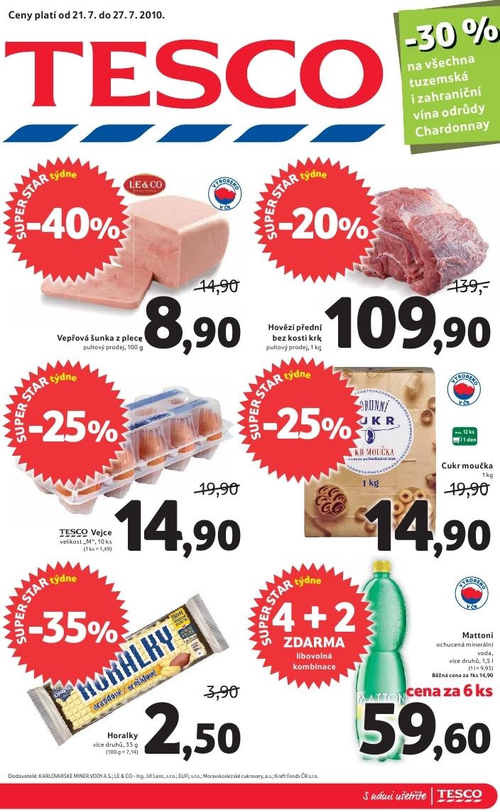 letk Tesco Hypermarket aktuln letk strana 1