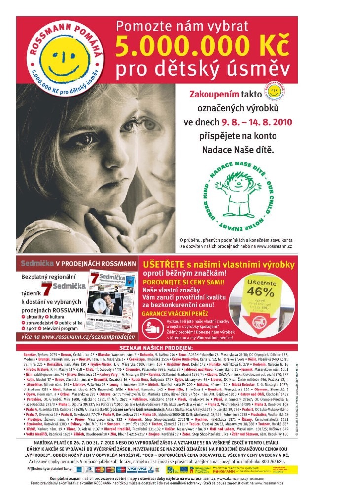 leták Rossmann strana 1 leták Rossmann strana 1