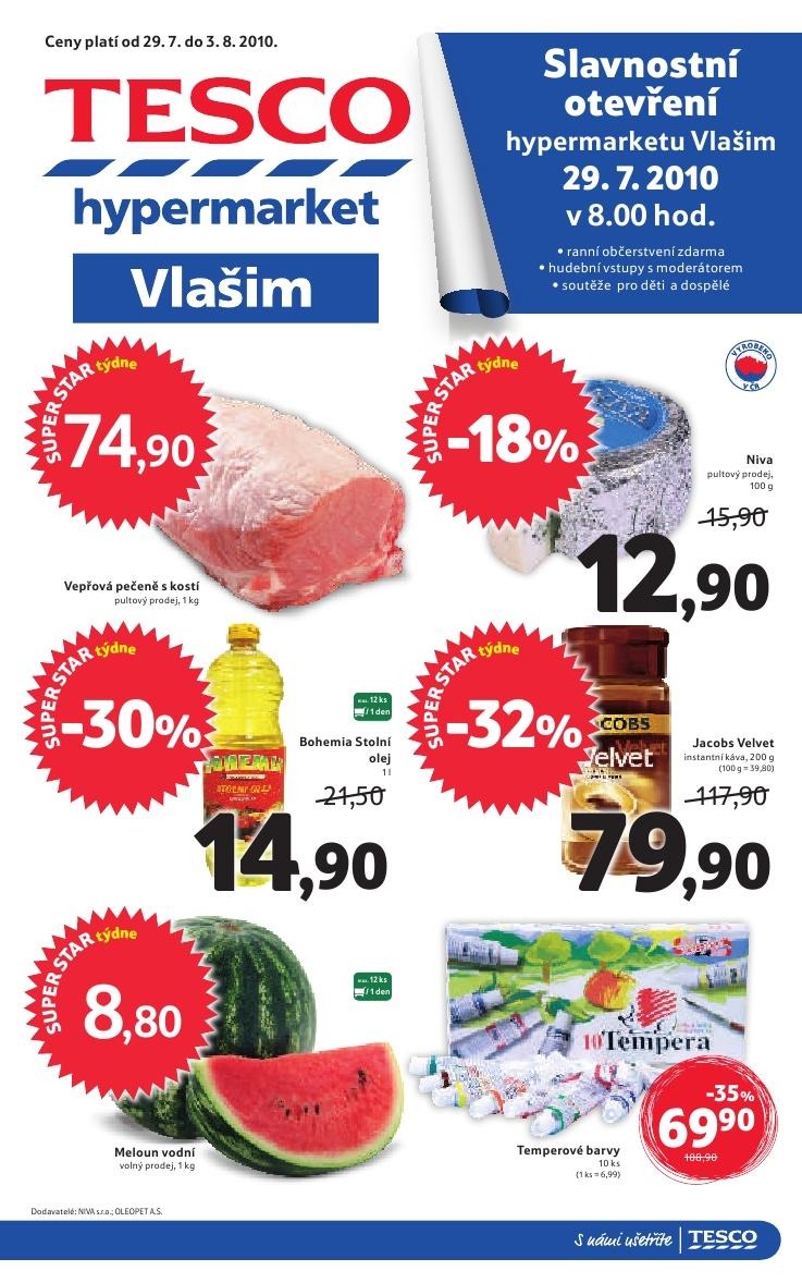 letk Tesco Hypermarket Vlaim akce strana 1