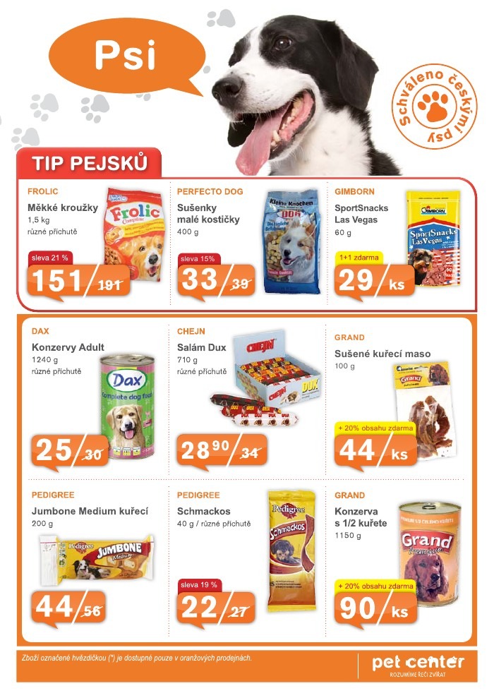 leták Pet Center strana 1 leták Pet Center strana 1