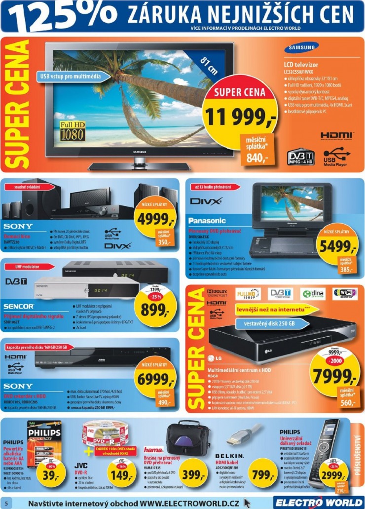leták Electro world strana 1 leták Electro world strana 1