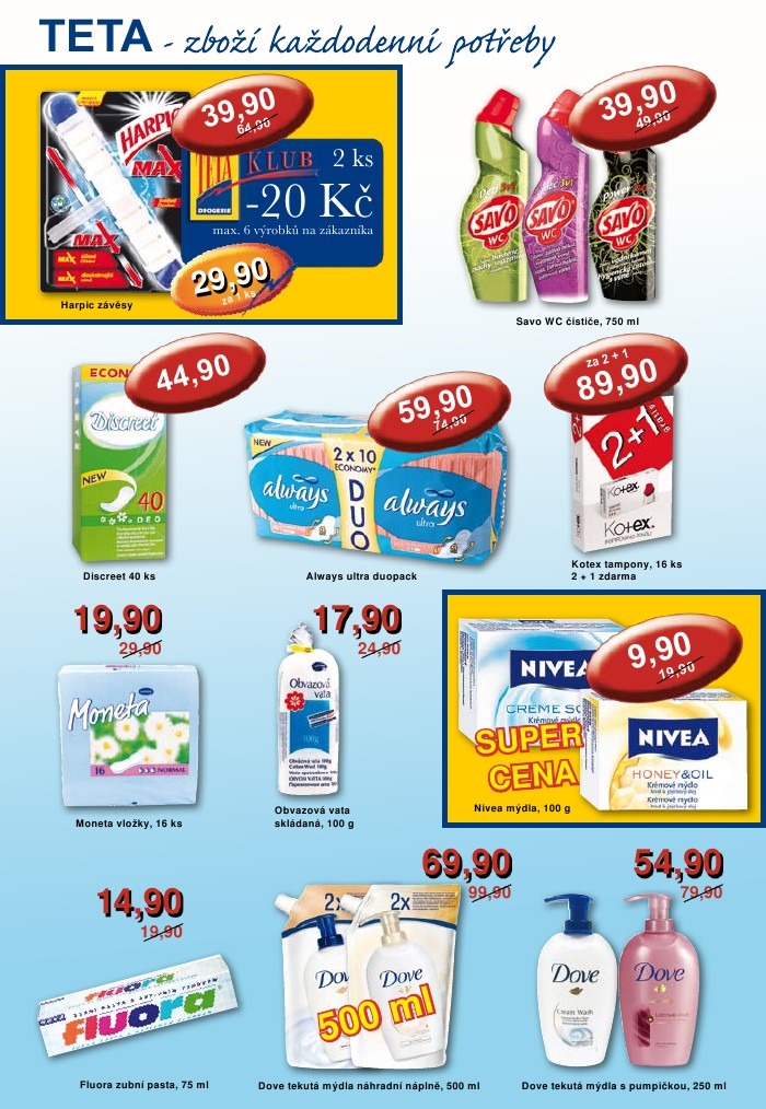 leták TETA drogerie strana 1 leták TETA drogerie strana 1