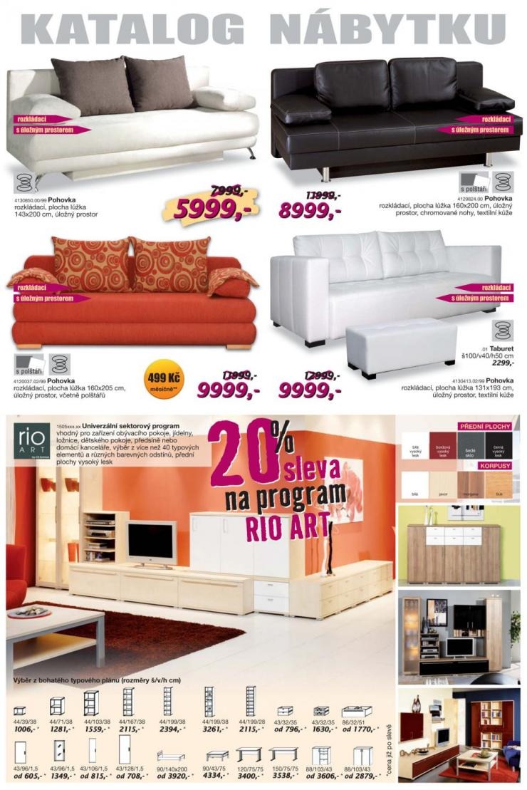 leták Sconto nábytek akční leták strana 1 leták Sconto nábytek akční leták strana 1