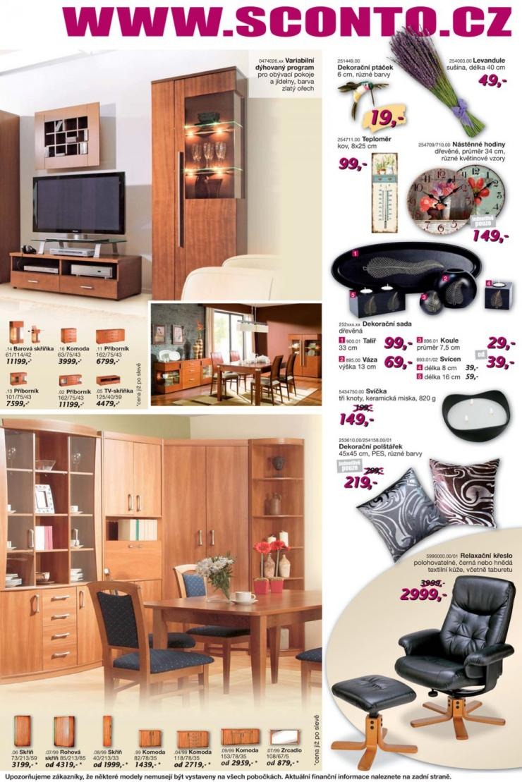 leták Sconto nábytek akční leták strana 1 leták Sconto nábytek akční leták strana 1