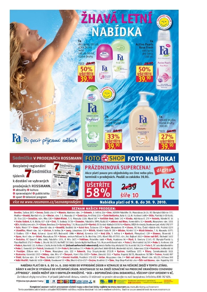 leták Rossmann strana 1 leták Rossmann strana 1