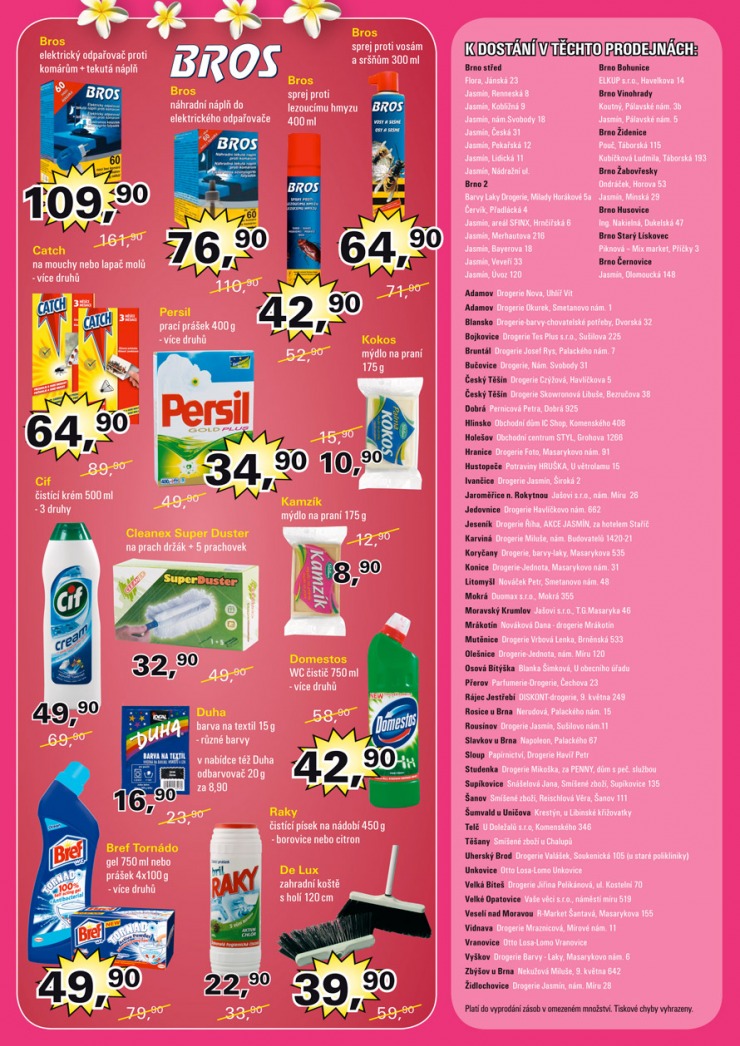 leták Jasmín drogerie strana 1 leták Jasmín drogerie strana 1