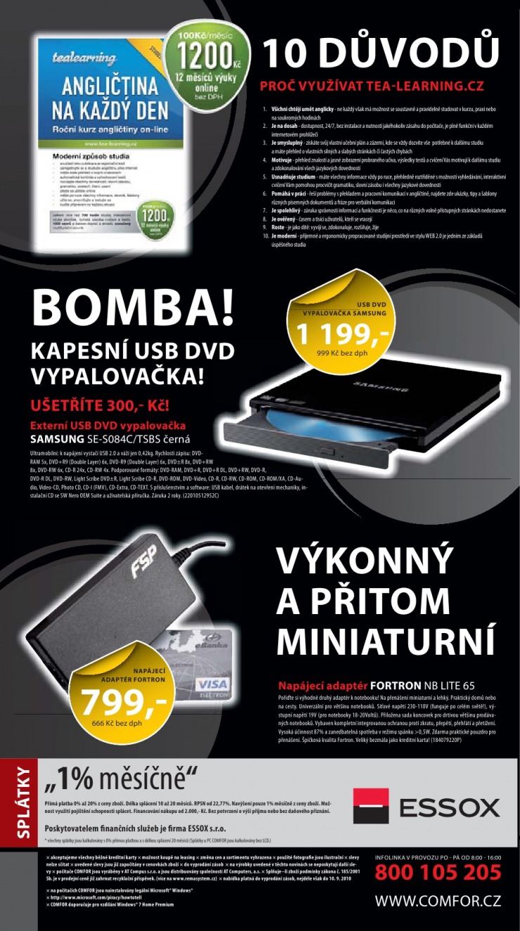leták Comfor strana 1 leták Comfor strana 1