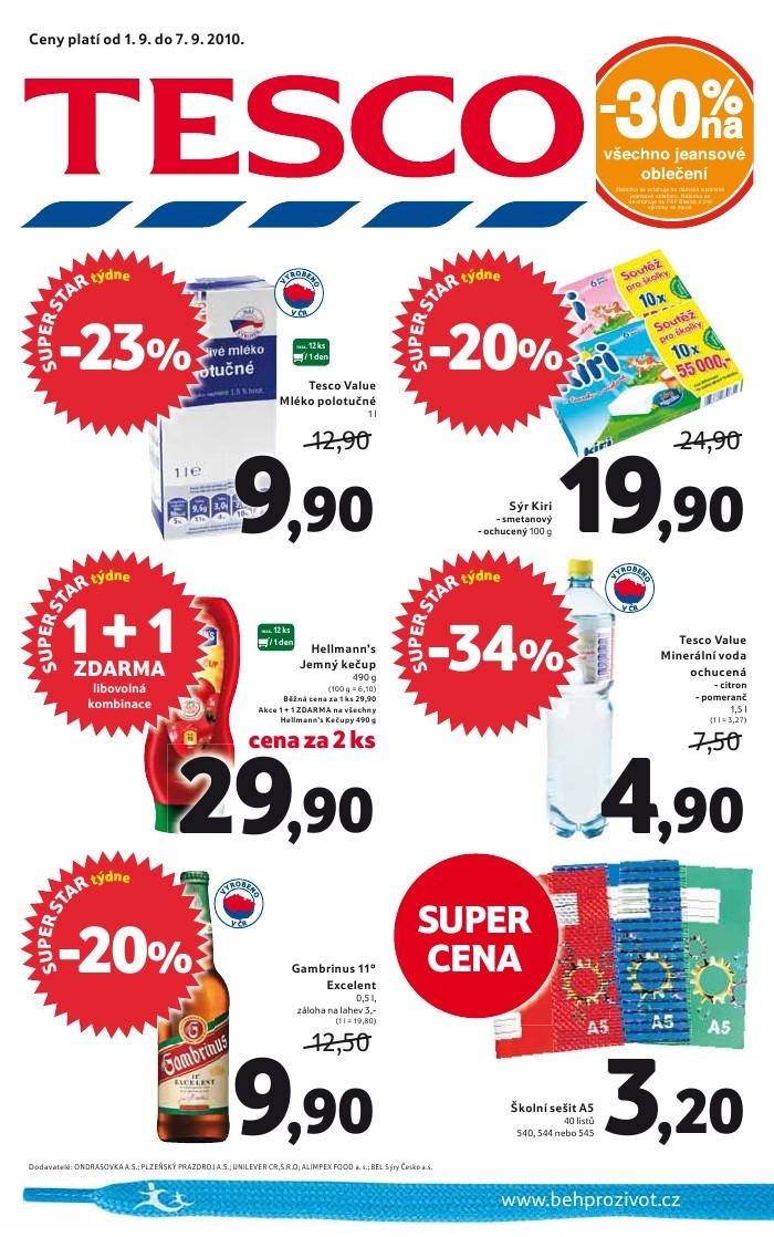 leták Tesco aktuální leták strana 1 leták Tesco aktuální leták strana 1