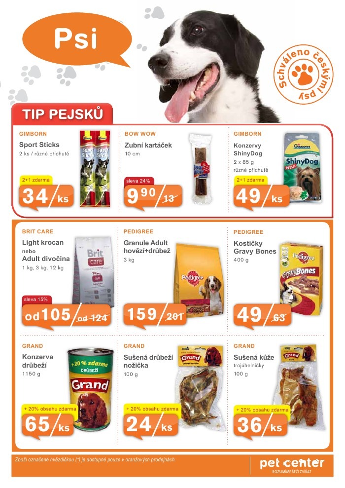 leták Pet Center strana 1 leták Pet Center strana 1
