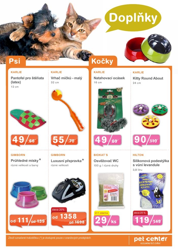 leták Pet Center strana 1 leták Pet Center strana 1