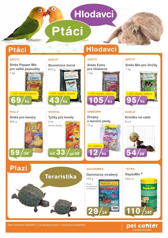 leták Pet Center strana 1 leták Pet Center strana 1