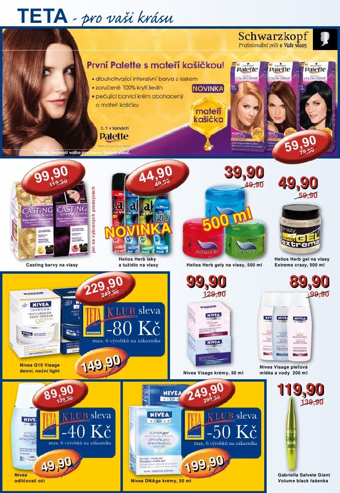 leták TETA drogerie strana 1 leták TETA drogerie strana 1