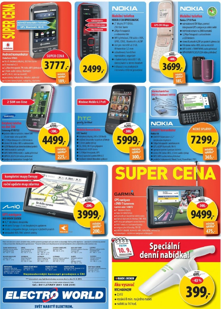 leták Electro world strana 1 leták Electro world strana 1