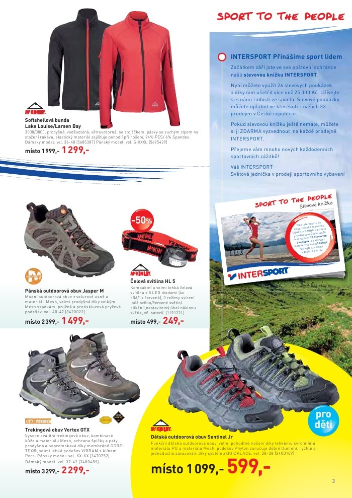 leták INTERSPORT strana 1 leták INTERSPORT strana 1