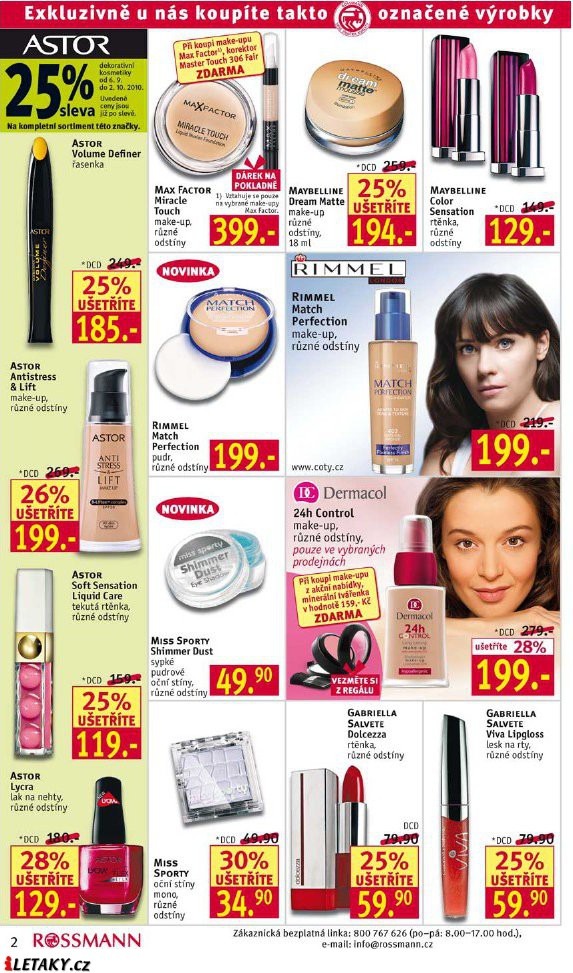 leták Rossmann strana 1 leták Rossmann strana 1