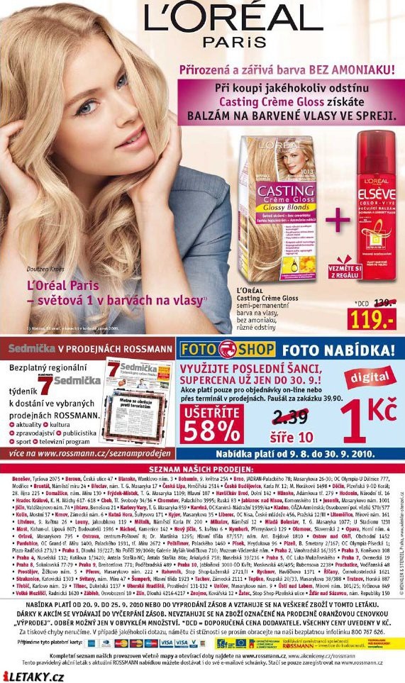 leták Rossmann strana 1 leták Rossmann strana 1