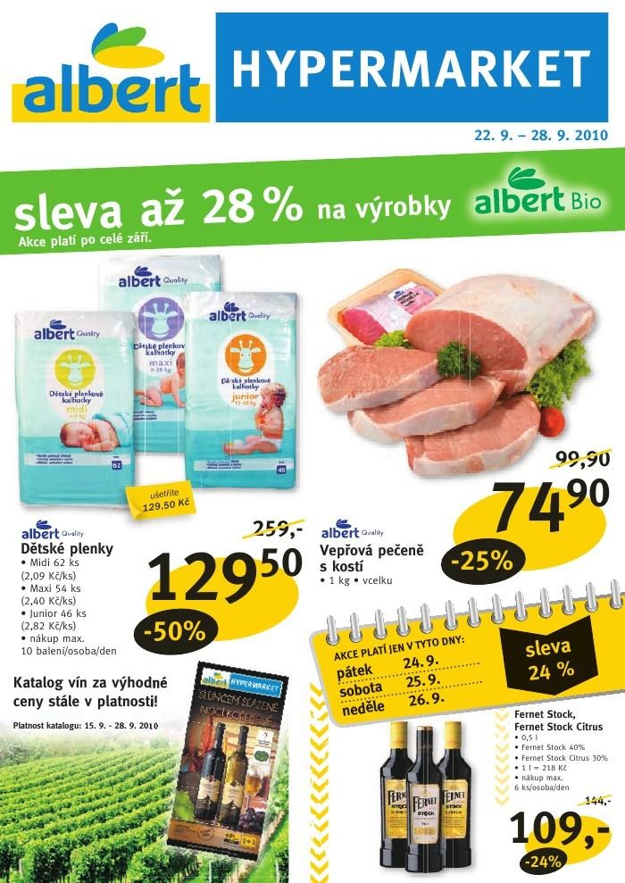 leták Leták Albert hypermarket strana 1
