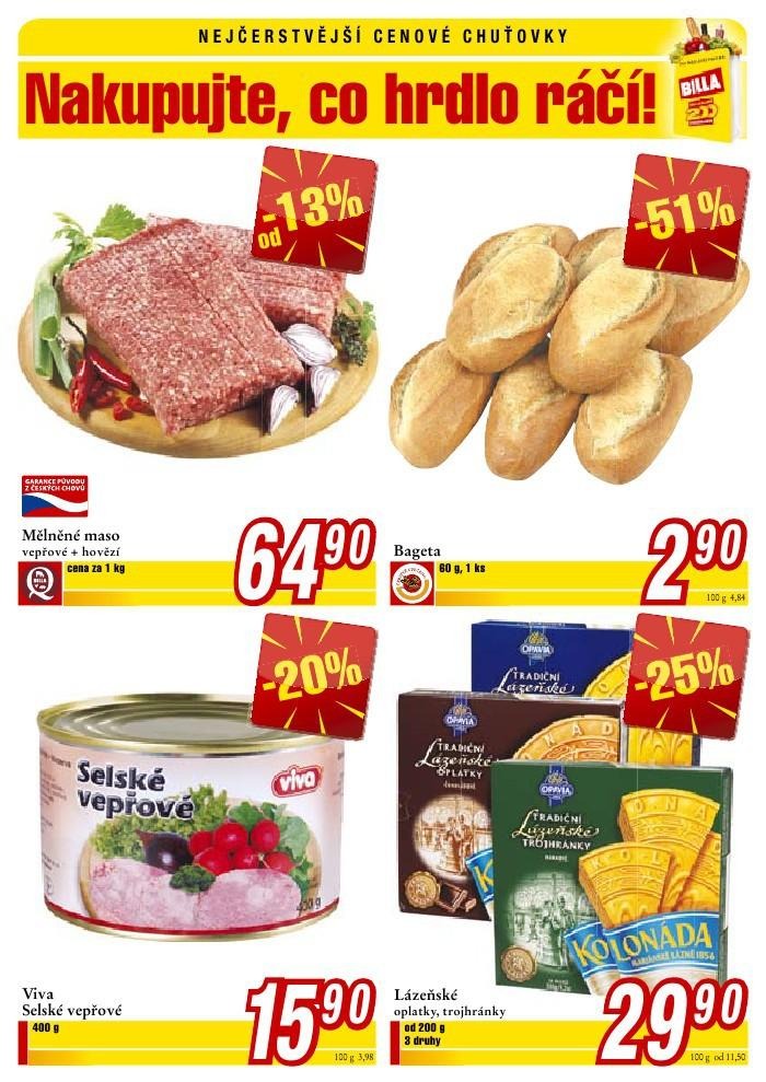 leták Billa leták strana 1 leták Billa leták strana 1