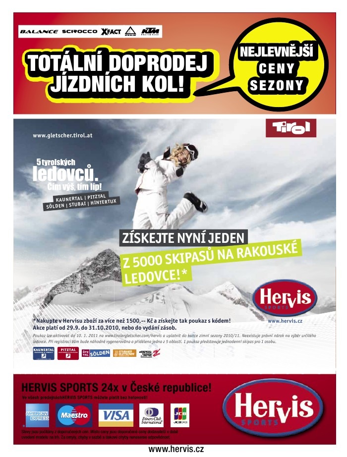 leták Hervis strana 1 leták Hervis strana 1